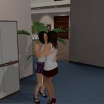 Two girls kissing in Chathouse 3D