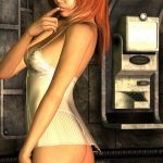 Redhead 3D Bad Girl in lingerie