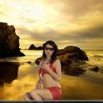 Hot girl in sunglasses
