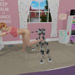 Mandy enjoying her new sexbot