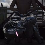 Sex robot gets bent over and fucked from behind